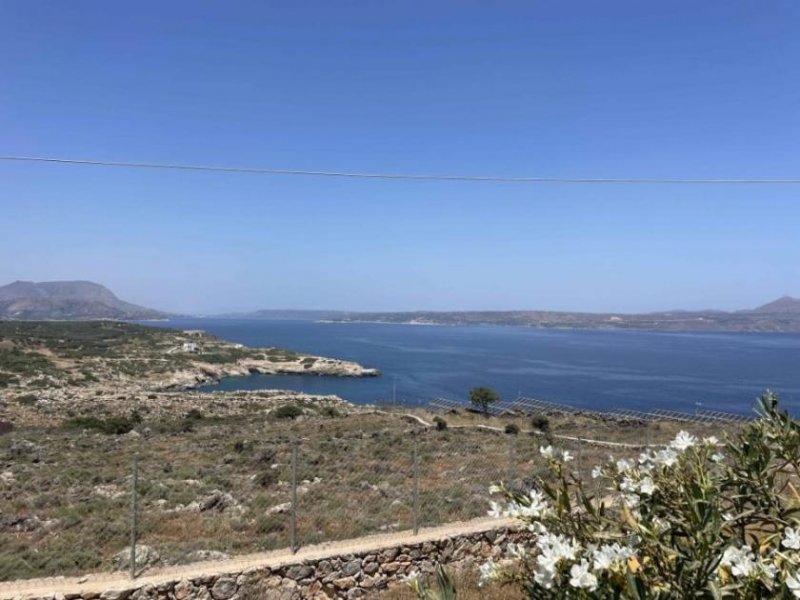 Kokkino Chorio Kreta, Kokkino Chorio: Meerblick-Grundstück mit Baugenehmigung zu verkaufen Grundstück kaufen